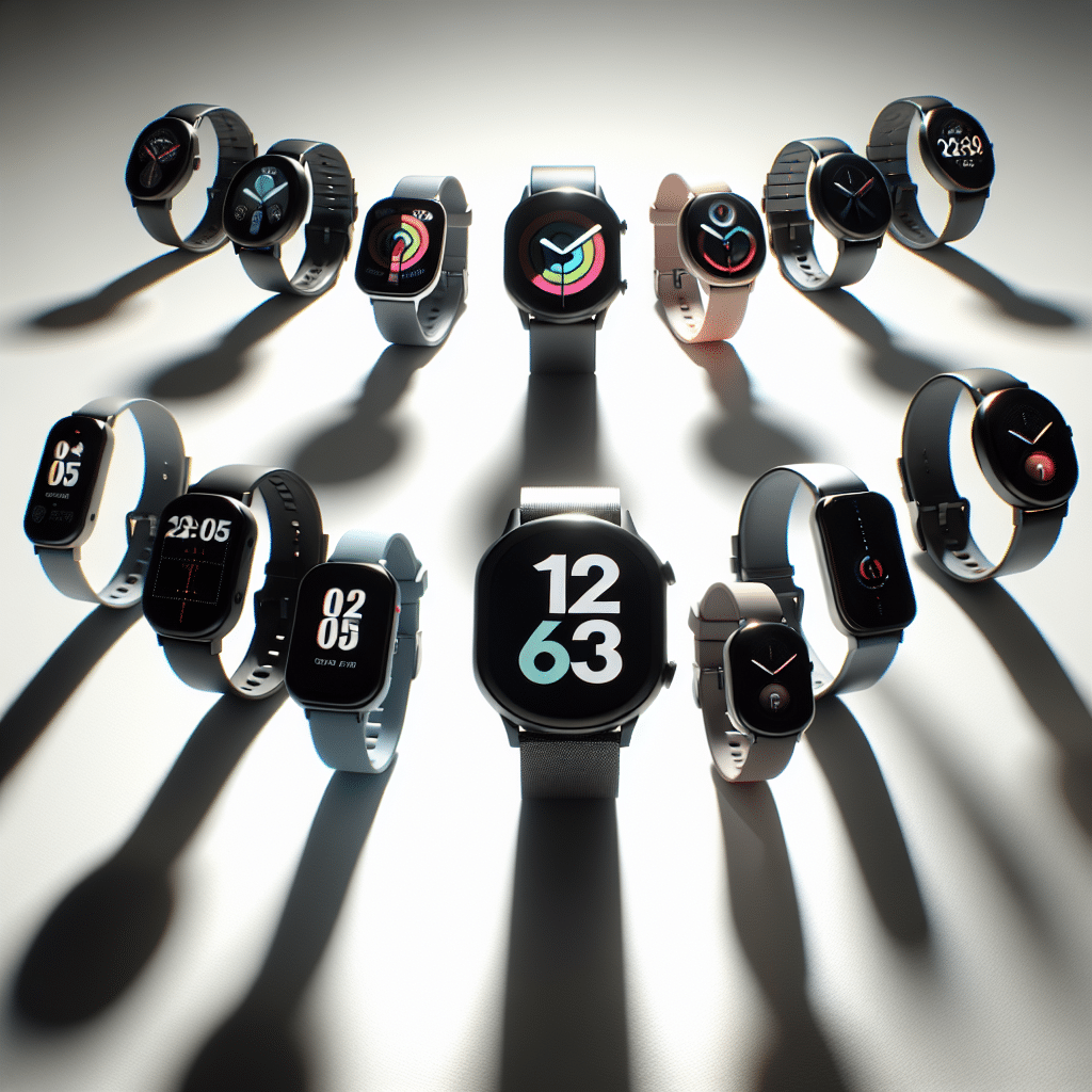 smartwatches featuring step counters and pedometers
